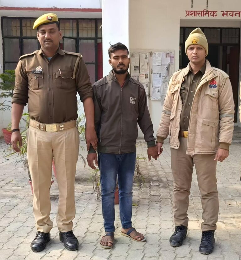 चोरी की घटना का अनावरण; चोरी गये सामान के साथ अभियुक्त गिरफ्तार