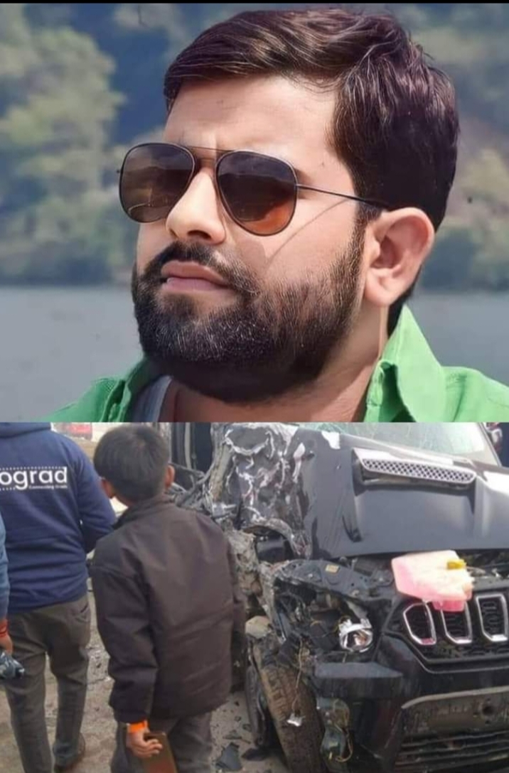 ट्रक व स्कॉर्पियों में टक्कर हो गई हादसे में स्कॉर्पियों सवार एक युवक की मौके पर ही मौत