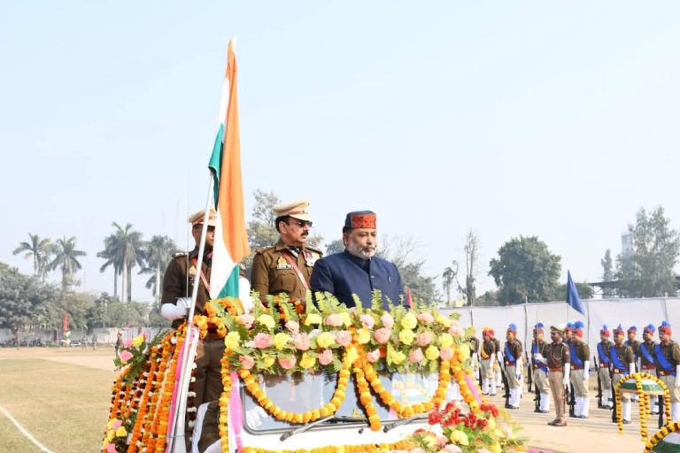 माननीय मंत्री परिवहन जी ने गणतंत्र दिवस पर पुलिस लाइन में आयोजित कार्यक्रम में मुख्य अतिथि के रूप में किया प्रतिभाग
