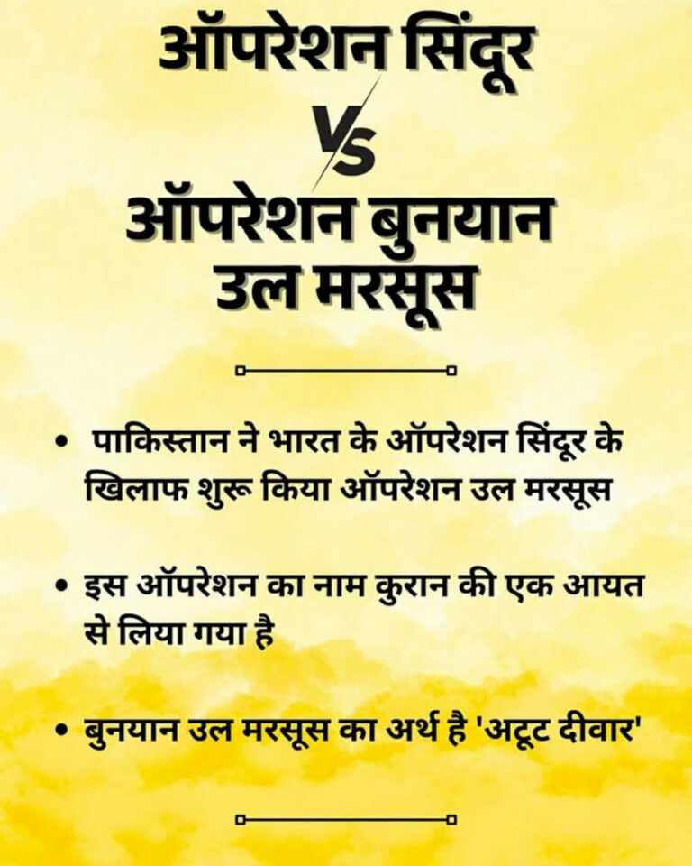 *पहलागम हमले के बाद भारत ने पाकिस्तान और पीओके में जवाबी कार्रवाई के लिए ऑपरेशन सिंदुर लॉन्च किया था.