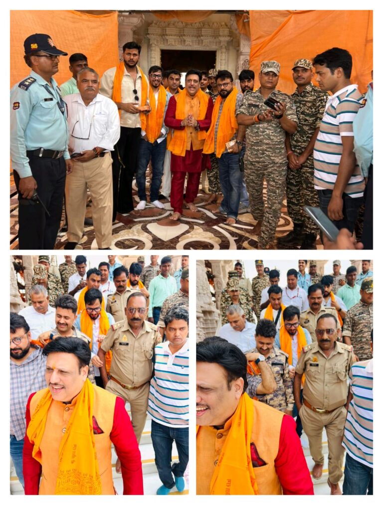 मशहूर फिल्म अभिनेता गोविंदा ने किया रामलला का दर्शन,
