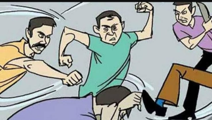 ग्राम प्रधान ने प्राविधिक सहायक  को मारपीट कर किया घायल