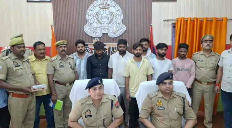 जौनपुर पुलिस को मिली बड़ी सफ़लता,आन लाइन ठगी करने वाले 07 आरोपी गिरफ्तार