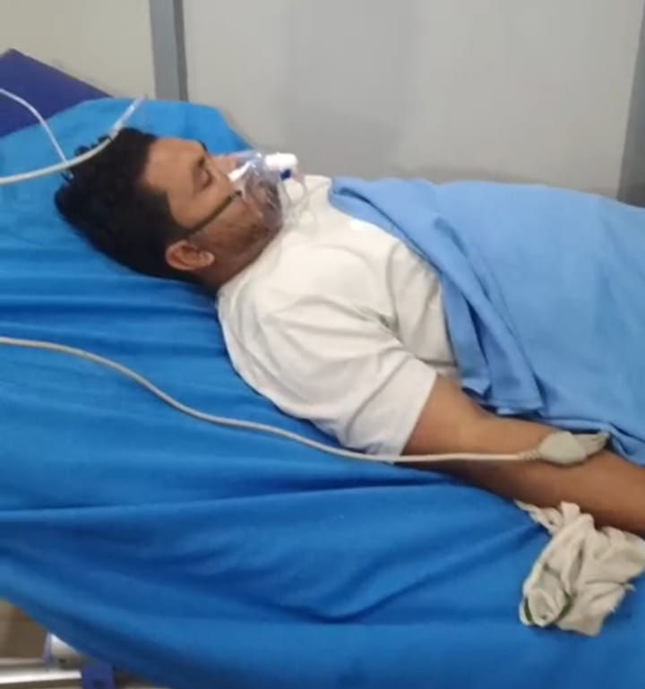 प्रकाश कुमार के ऊपर बीते एक सप्ताह पूर्व मनबढो ने ईंट से हमला कर किया था