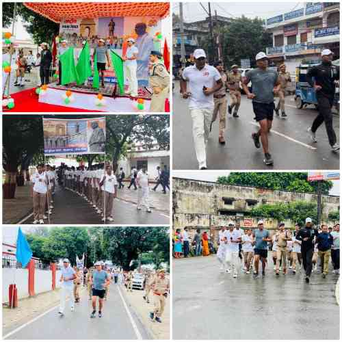एकता, अखंडता और देशभक्ति का उत्सव: आज़मगढ़ में दौड़ी पुलिस, गूँजे ‘एक भारत श्रेष्ठ भारत’ के नारे, देंखें तस्वीरें