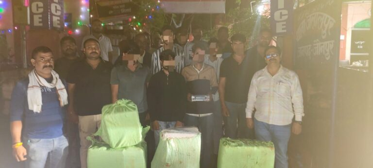 एक करोड़ एक लाख के गांजे के साथ 7 नशे के सौदागर गिरफ्तार